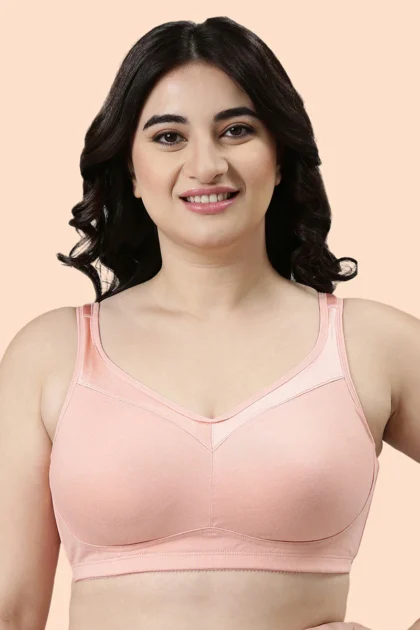 Enamor Full Support Super Lift Women's Cotton Everyday Minimizer Bra - Non Padded, Wirefree, Full Coverage - A112