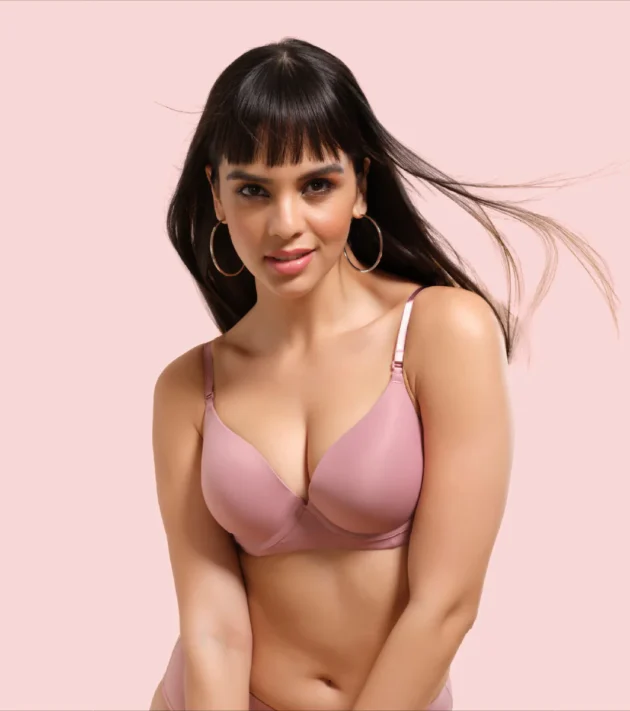 Enamor Innovations Transform Gel-Cup, Air-Brush Enhancer, Double Push-Up Women's Bra - Powder finish, Padded, Wired, Medium Coverage - F114