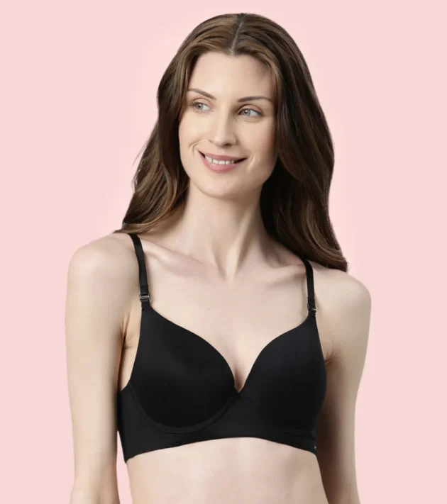 Enamor Innovations Transform Gel-Cup, Air-Brush Enhancer, Double Push-Up Women's Bra - Powder finish, Padded, Wired, Medium Coverage - F114 - Image 5