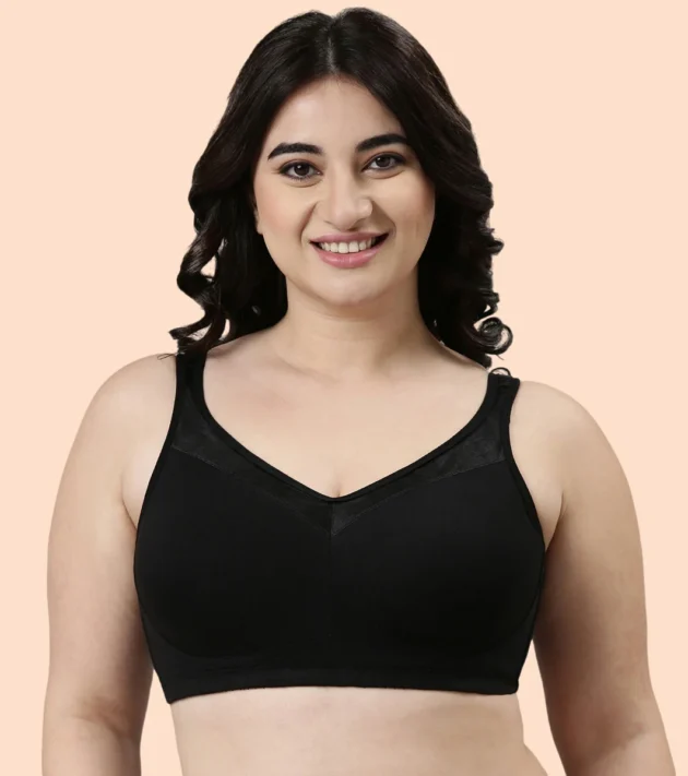 Enamor Full Support Super Lift Women's Cotton Everyday Minimizer Bra - Non Padded, Wirefree, Full Coverage - A112 - Image 5