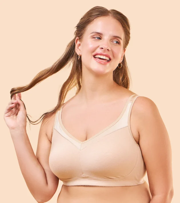 Enamor Full Support Super Lift Women's Cotton Everyday Minimizer Bra - Non Padded, Wirefree, Full Coverage - A112 - Image 6