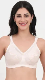Red Lace Push-Up Bra with Gold Chain Straps - Image 3