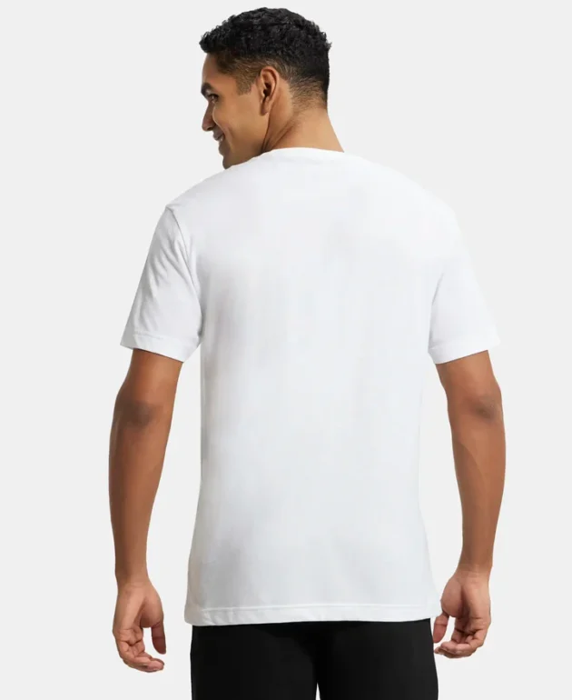 Super Combed Cotton Rich Round Neck Half Sleeve T-Shirt - Image 2