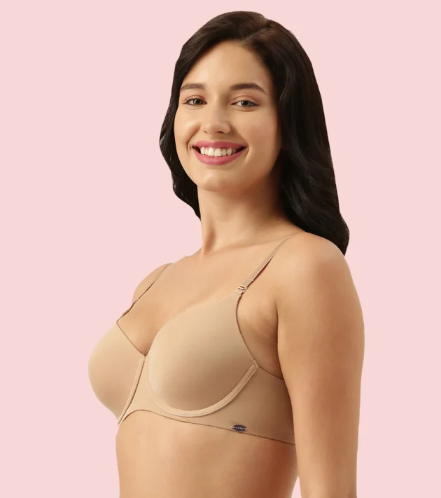 Enamor Innovations Ecolite, Smoother Perfect Lift Women's T-Shirt Bra - Crush Proof Cups, Padded, Wired, High Coverage - F057 - Image 6