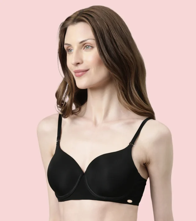 Enamor Innovations Ecolite, Smoother Perfect Lift Women's T-Shirt Bra - Crush Proof Cups, Padded, Wired, High Coverage - F057 - Image 7