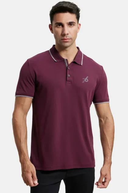 Super Combed Cotton Rich Solid Half Sleeve Polo T-Shirt