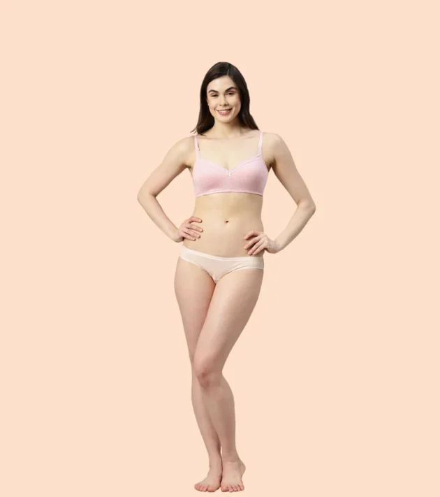 Enamor Smoothening Women's Cotton Everyday Balconette T-Shirt Bra - All Day Comfort, Full Support, Padded, Wirefree, Medium-Coverage - A017 - Image 15