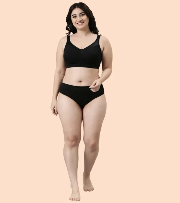 Enamor Full Support Super Lift Women's Cotton Everyday Minimizer Bra - Non Padded, Wirefree, Full Coverage - A112 - Image 3