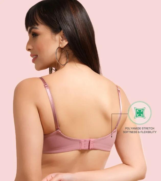 Enamor Innovations Transform Gel-Cup, Air-Brush Enhancer, Double Push-Up Women's Bra - Powder finish, Padded, Wired, Medium Coverage - F114 - Image 3