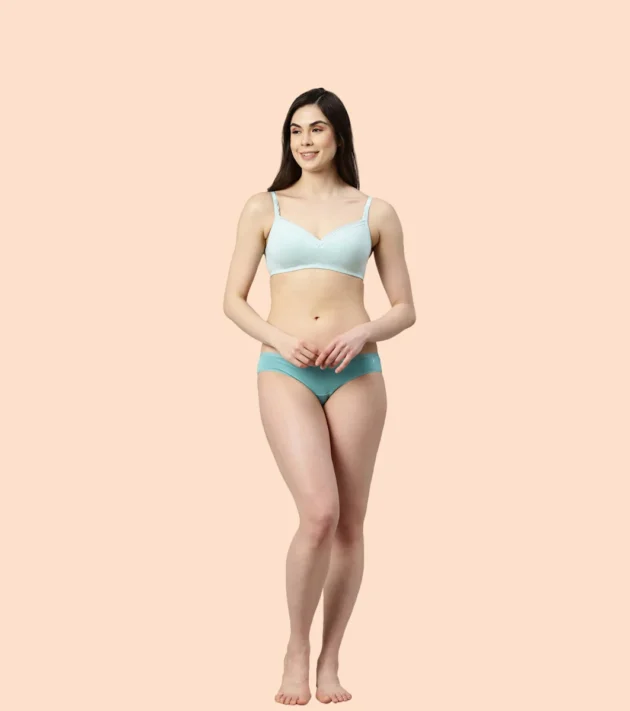 Enamor Smoothening Women's Cotton Everyday Balconette T-Shirt Bra - All Day Comfort, Full Support, Padded, Wirefree, Medium-Coverage - A017 - Image 16