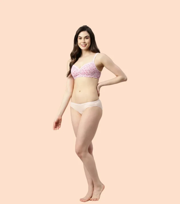 Enamor Smoothening Women's Cotton Everyday Balconette T-Shirt Bra - All Day Comfort, Full Support, Padded, Wirefree, Medium-Coverage - A017 - Image 17