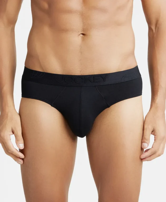 TTencel Micro Modal Cotton Elastane Stretch Solid Brief with Natural StayFresh Properties