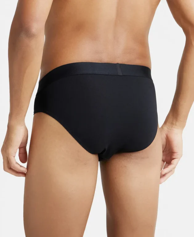 TTencel Micro Modal Cotton Elastane Stretch Solid Brief with Natural StayFresh Properties - Image 3