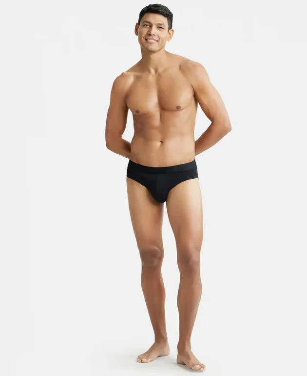 TTencel Micro Modal Cotton Elastane Stretch Solid Brief with Natural StayFresh Properties - Image 4