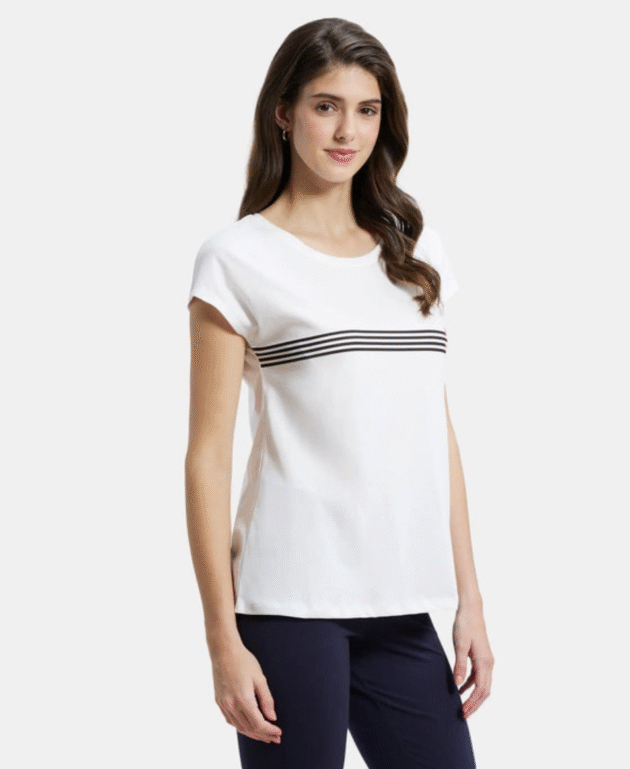 Super Combed Cotton Relaxed Fit Graphic Printed Round Neck Half Sleeve T-Shirt - Image 2