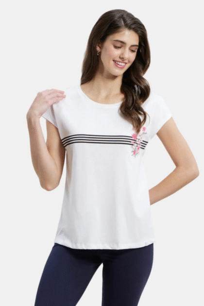 Super Combed Cotton Relaxed Fit Graphic Printed Round Neck Half Sleeve T-Shirt