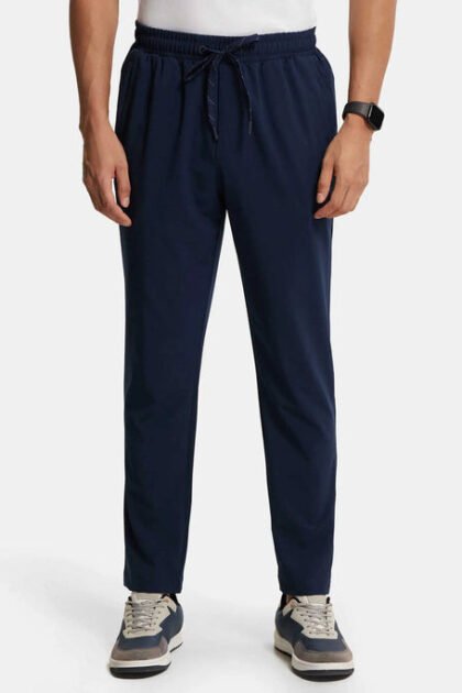 Recycled Microfiber Elastane Stretch Trackpant with Zipper Pockets and StayFresh Treatment - CP