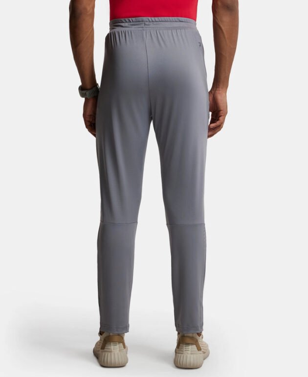 Microfiber Elastane Stretch Trackpant with Zipper Pockets and StayFresh Treatment - Quiet Shade - Image 7