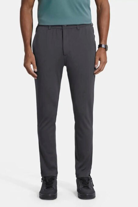 Microfiber Slim Fit All Day Pants with Convenient Side and Back Pockets - Graphiteim07