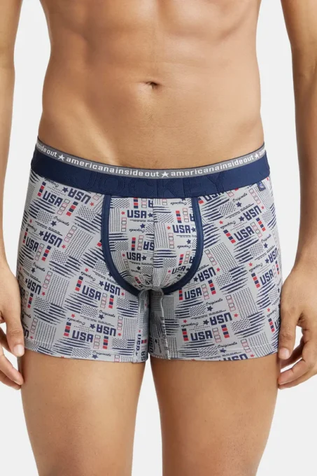 Super Combed Cotton Elastane Stretch Printed Trunk with Ultrasoft Waistband