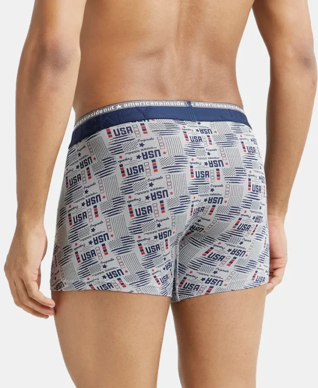 Super Combed Cotton Elastane Stretch Printed Trunk with Ultrasoft Waistband - Image 2