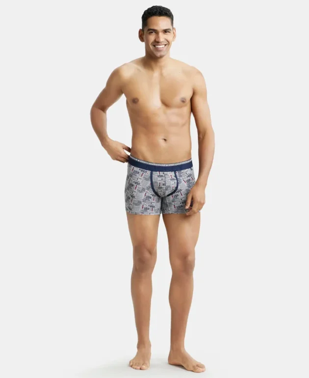 Super Combed Cotton Elastane Stretch Printed Trunk with Ultrasoft Waistband - Image 3